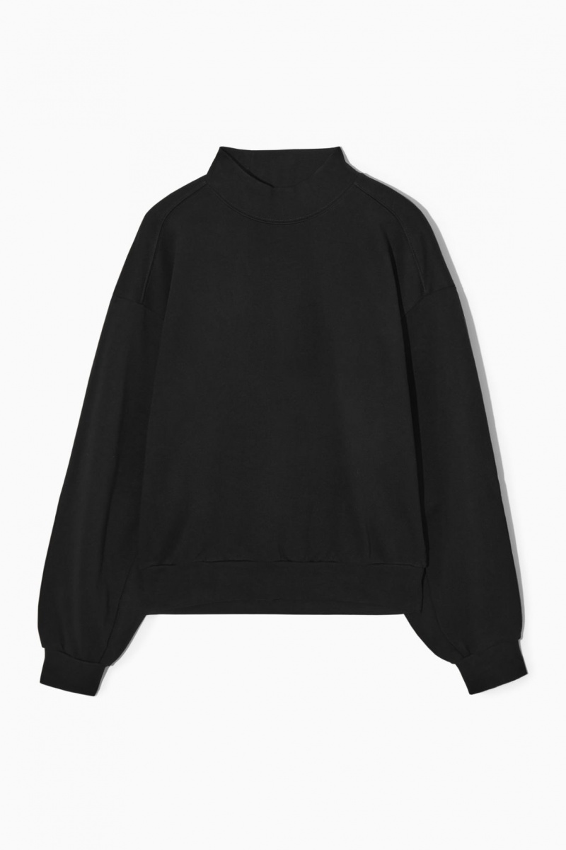 Dámské Mikina COS Mock-Neck Černé | MEHT-52613