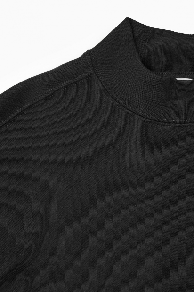 Dámské Mikina COS Mock-Neck Černé | MEHT-52613