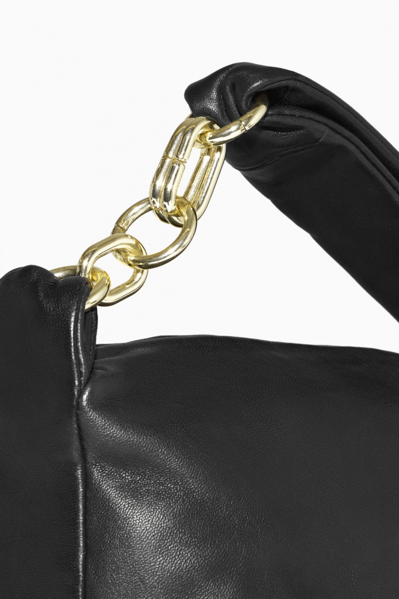 Dámské Mini Taška COS Micro Læder Chain Černé | QWOS-19246