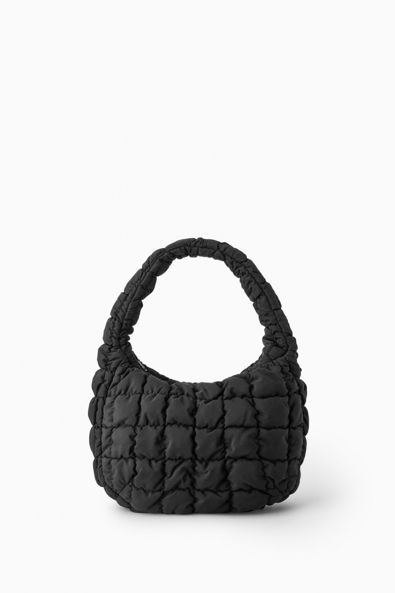Dámské Mini Taška COS Prošívaný Černé | QNHR-58390