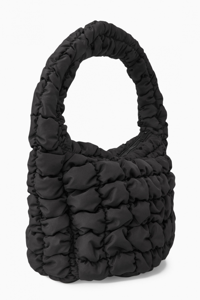 Dámské Mini Taška COS Prošívaný Černé | SQNM-91408