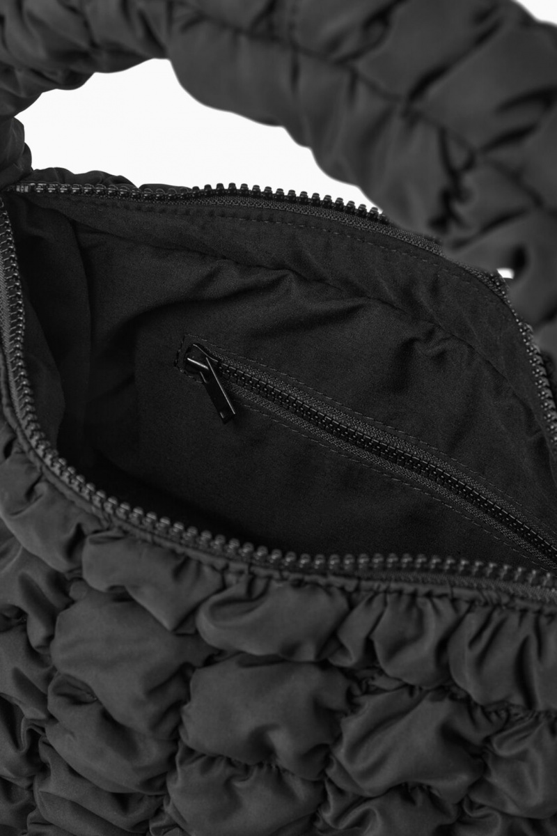 Dámské Mini Taška COS Prošívaný Černé | SQNM-91408