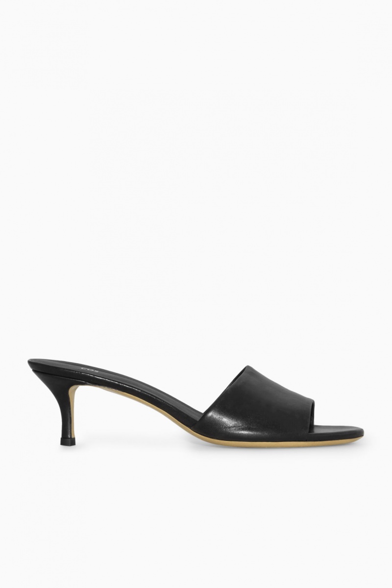 Dámské Mule COS Læder Černé | OLTX-98702