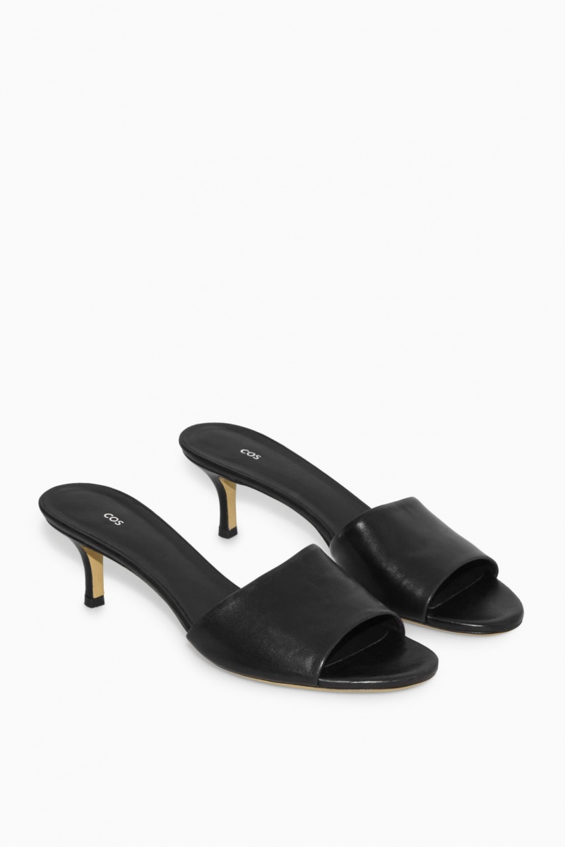 Dámské Mule COS Læder Černé | OLTX-98702