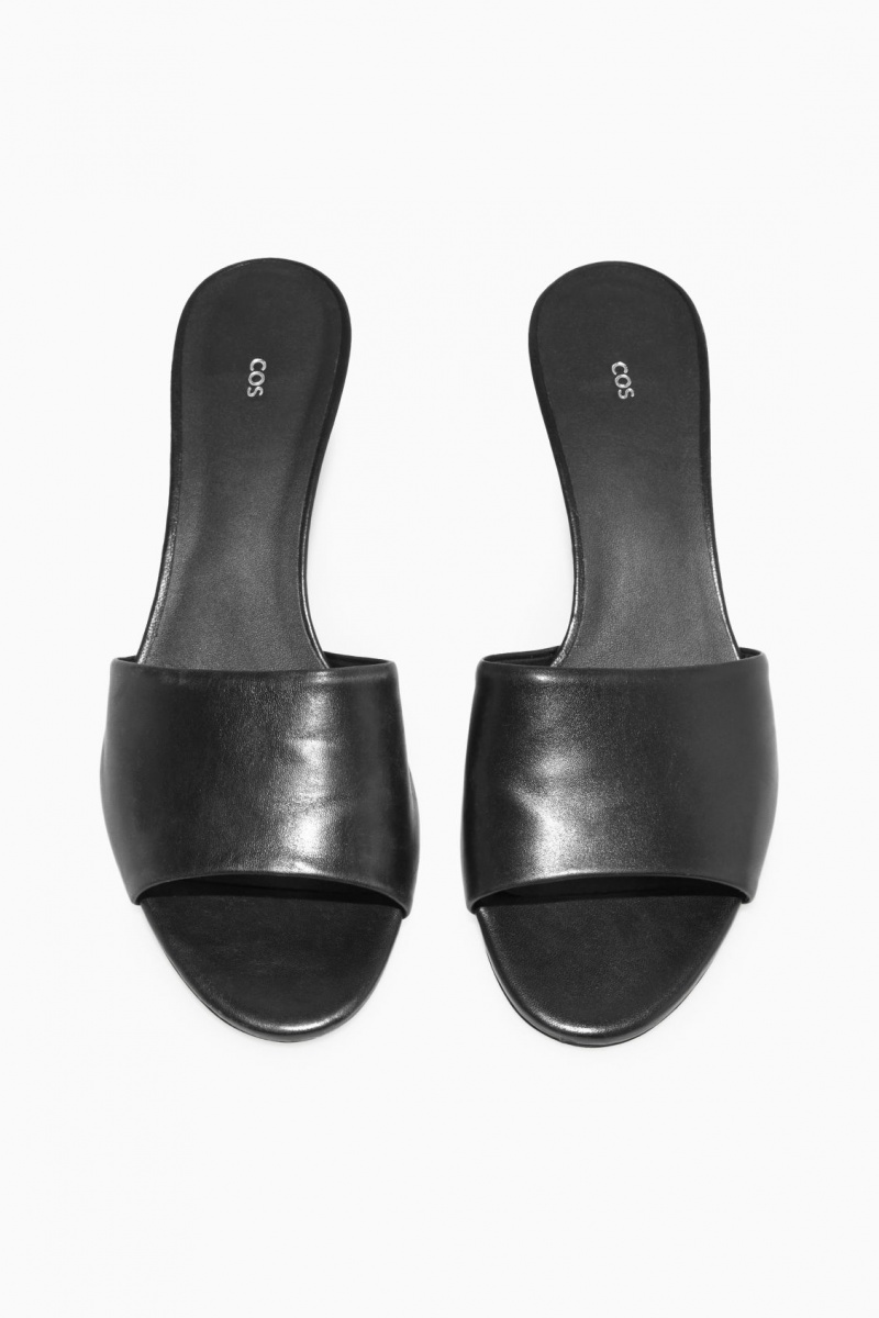 Dámské Mule COS Læder Černé | OLTX-98702