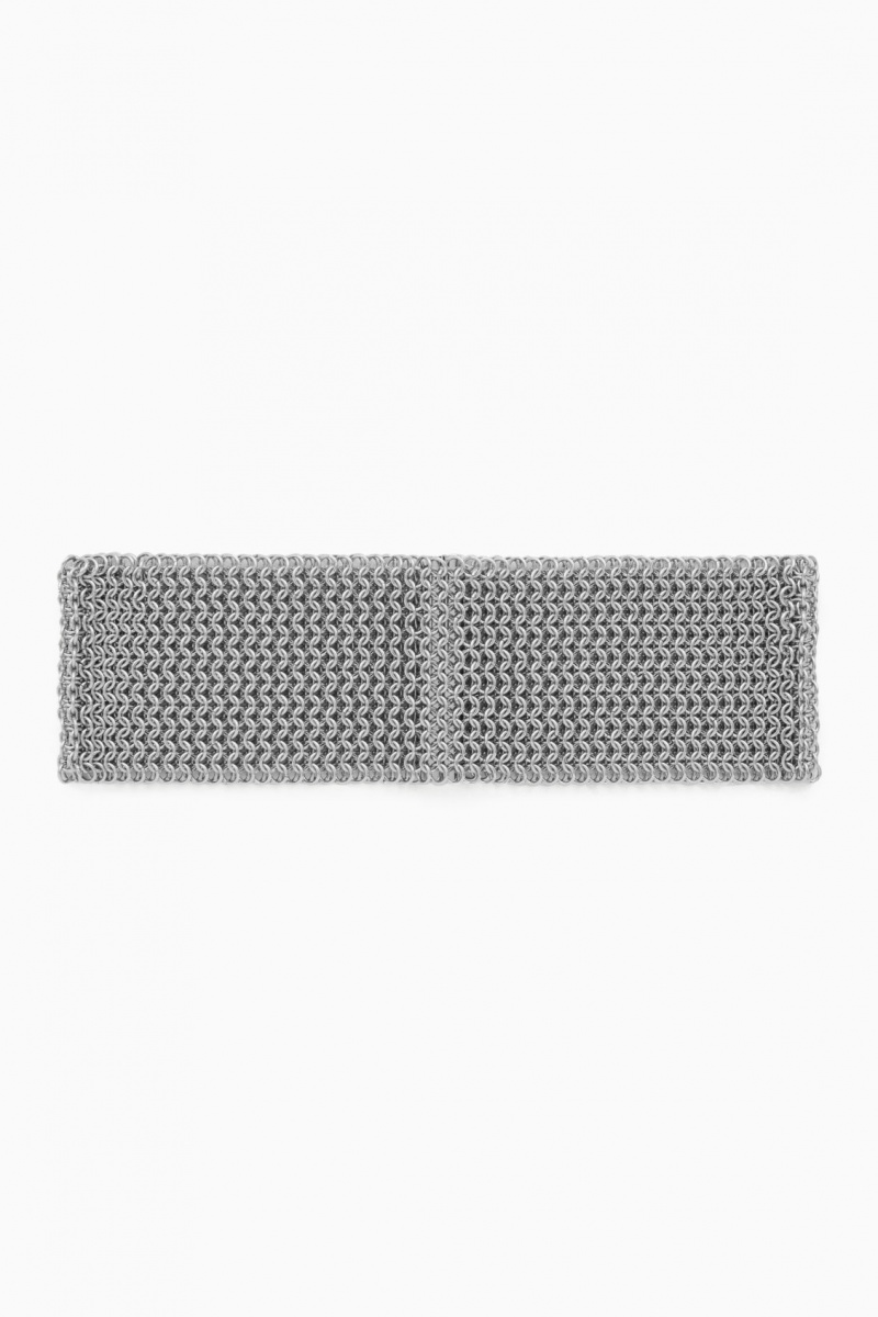 Dámské Náhrdelník COS Chainmail Choker Stříbrné | JWOH-92178
