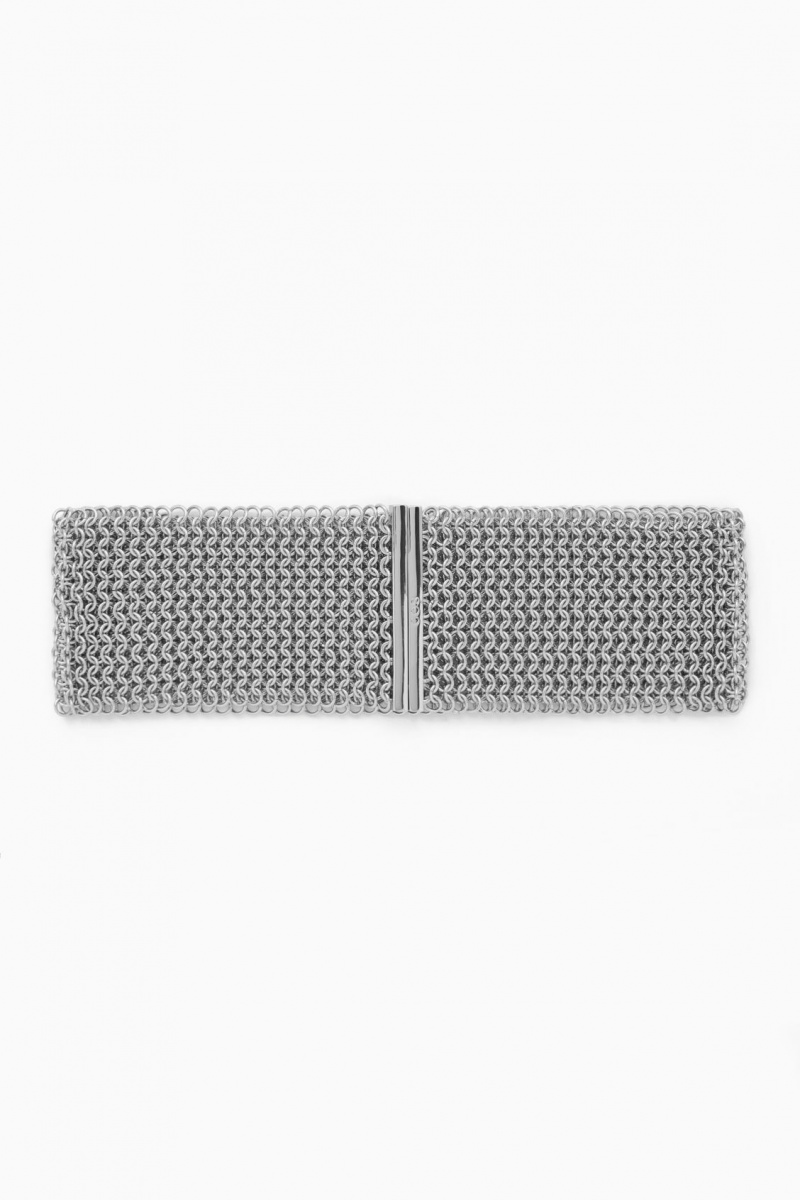 Dámské Náhrdelník COS Chainmail Choker Stříbrné | JWOH-92178