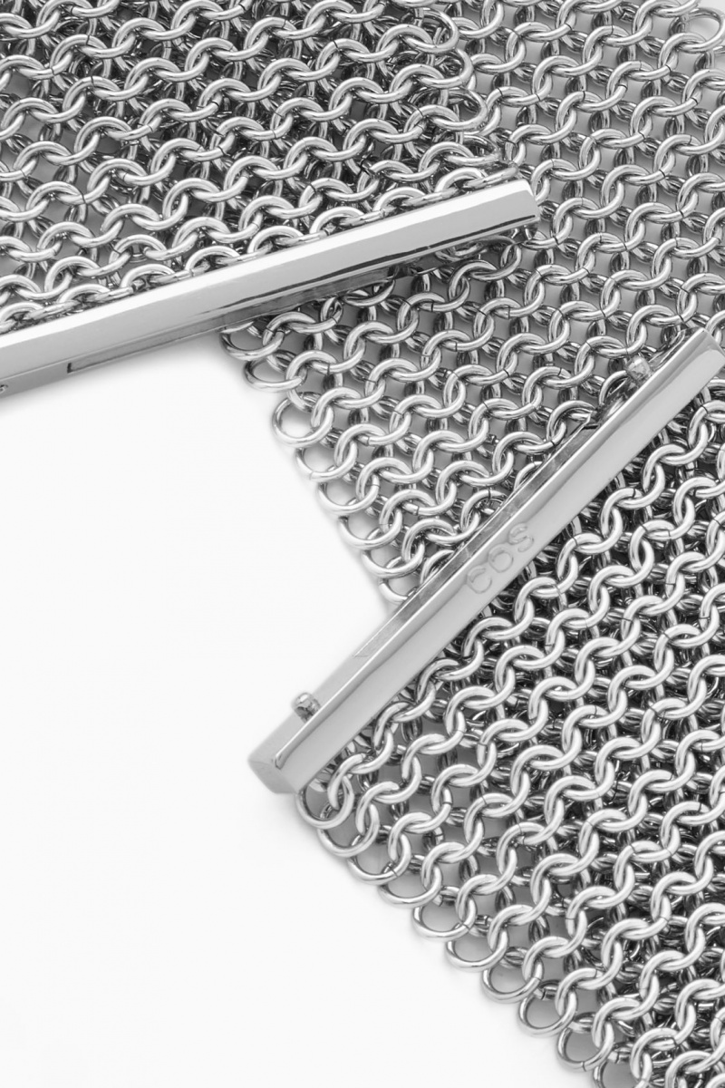 Dámské Náhrdelník COS Chainmail Choker Stříbrné | JWOH-92178