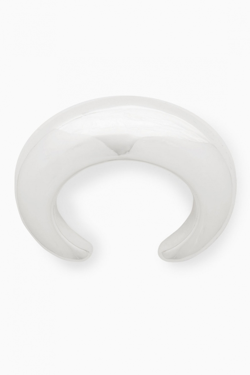 Dámské Náramek COS Domed Oversized Bangle Stříbrné | KSVZ-64271