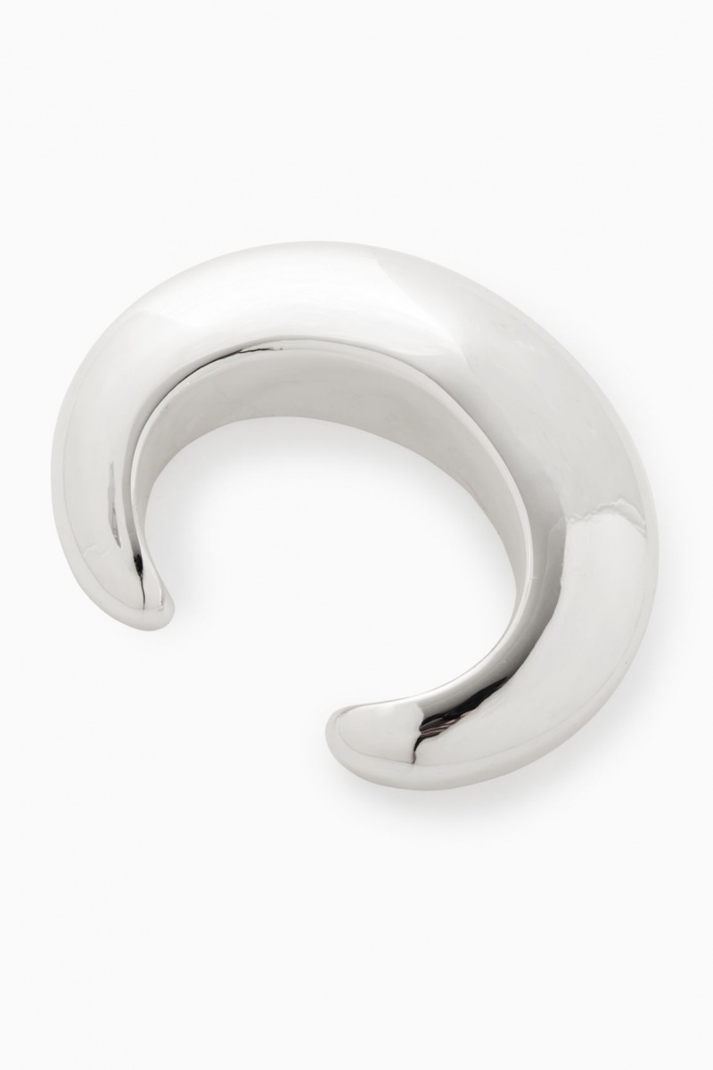 Dámské Náramek COS Domed Oversized Bangle Stříbrné | KSVZ-64271