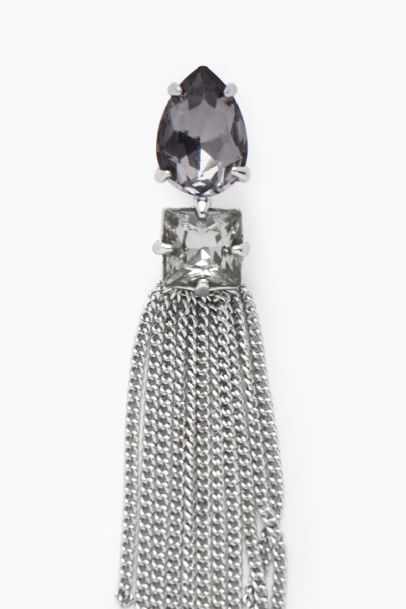 Dámské Náušnice COS Crystal-Embellished Chainmail Zlaté | XUTC-08174