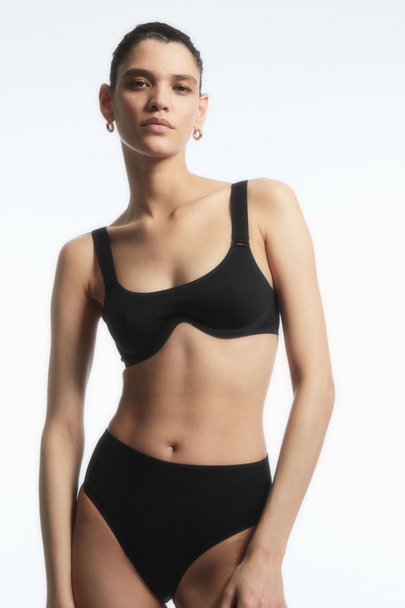Dámské Plavky COS Scoop Underwired Bikiny Černé | HXMD-47501