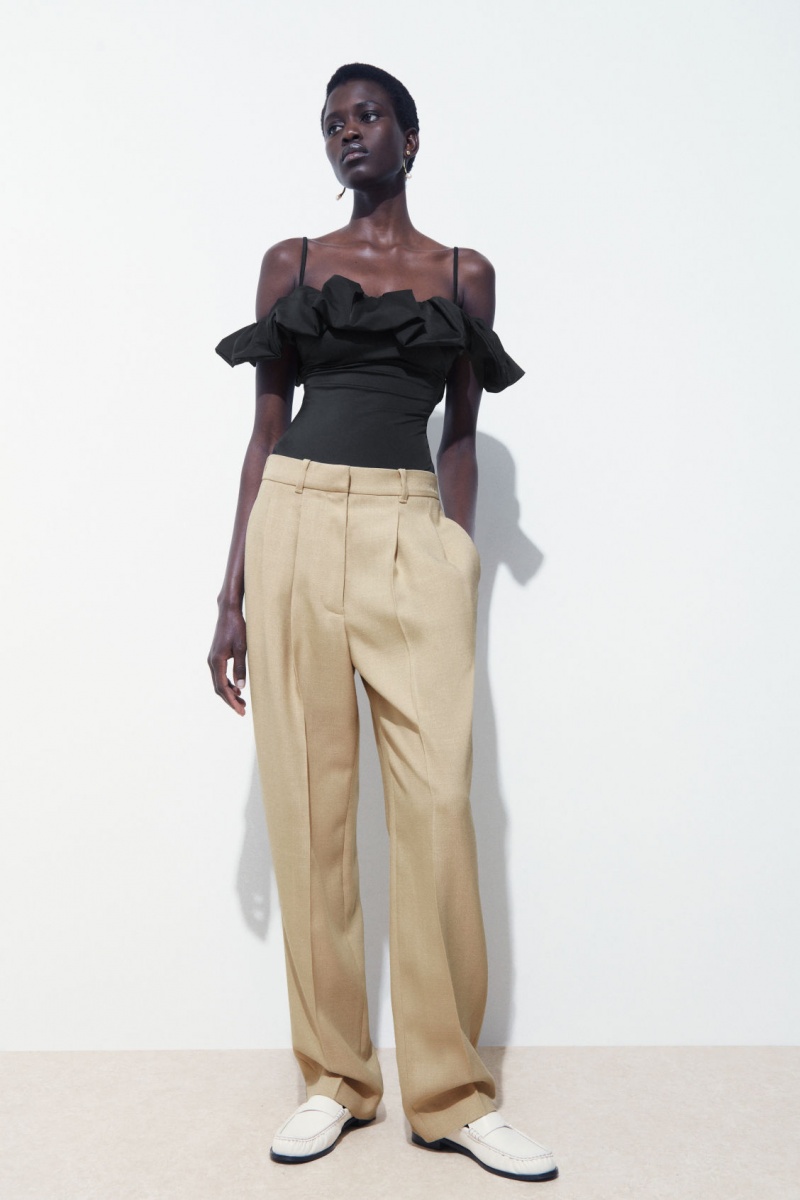 Dámské Plavky COS The Ruffled Černé | CGYL-06458