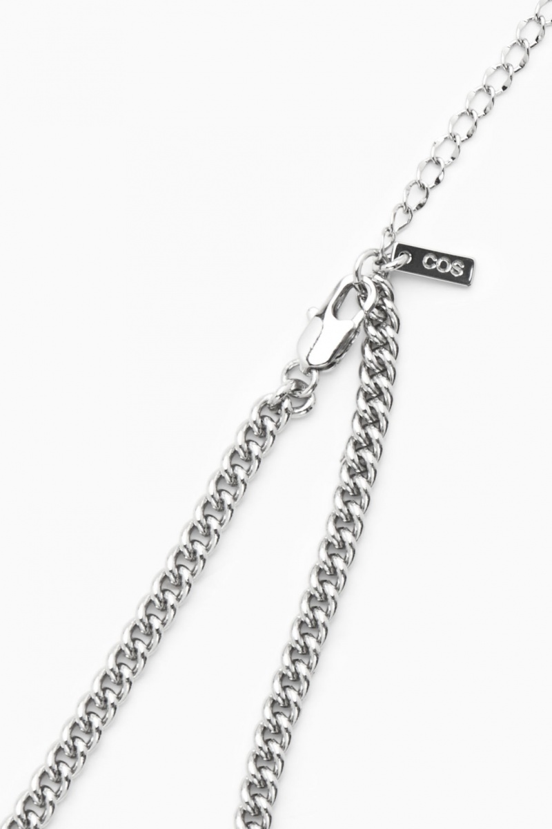 Dámské Podprsenky COS Chainmail Triangle Stříbrné | HUNR-03586