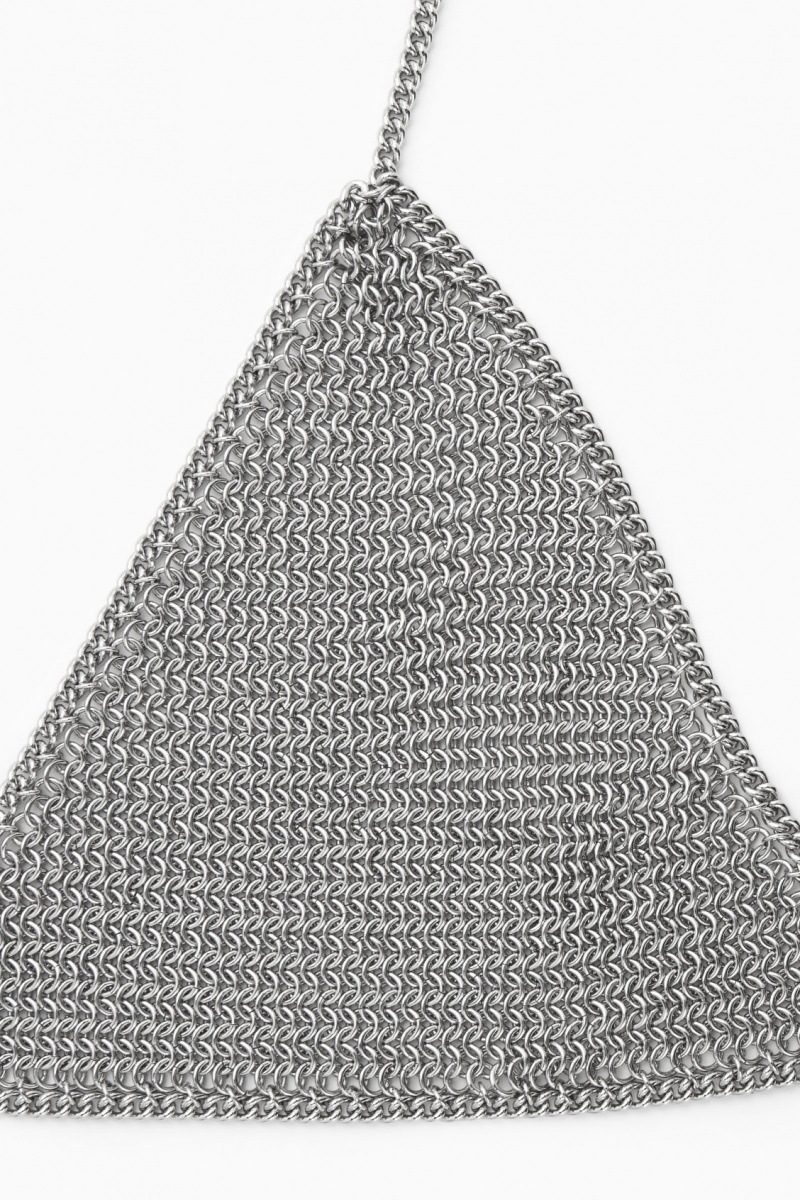 Dámské Podprsenky COS Chainmail Triangle Stříbrné | HUNR-03586