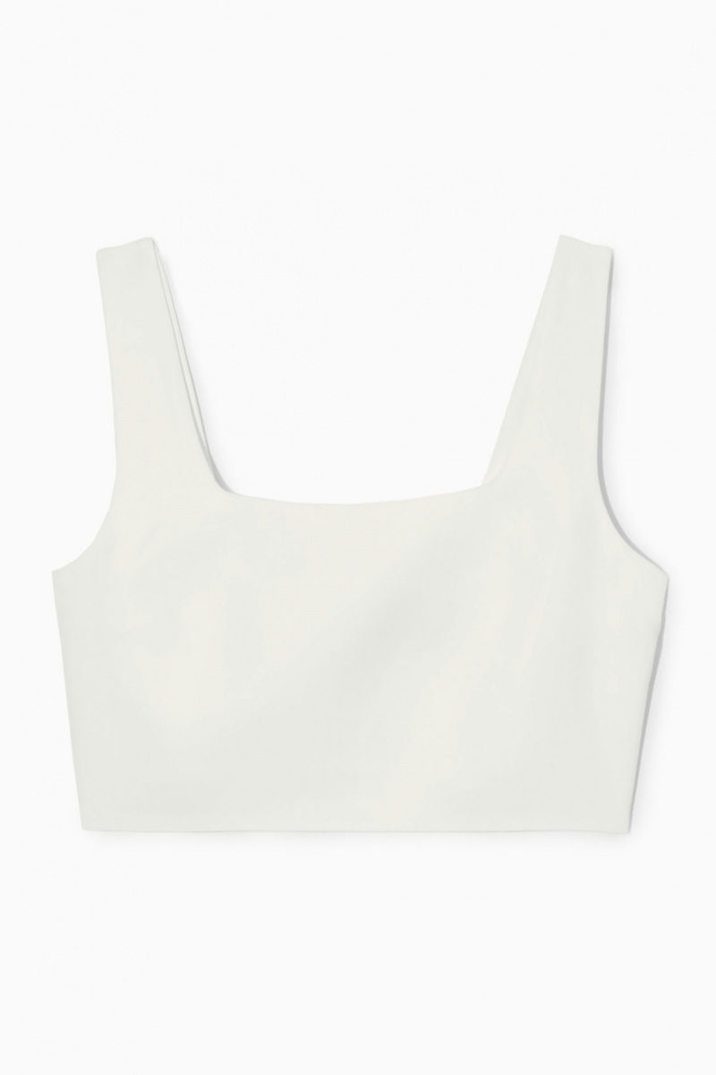 Dámské Podprsenky COS Linen-Blend Bustier Bílé | ABPK-91507