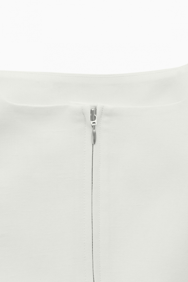 Dámské Podprsenky COS Linen-Blend Bustier Bílé | ABPK-91507
