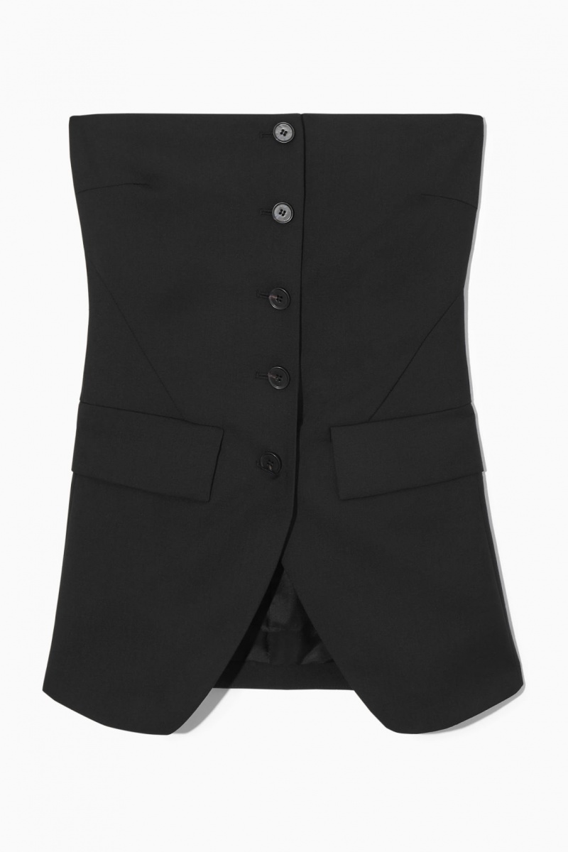 Dámské Podprsenky COS Tailored Single-Breasted Bustier Černé | UGMF-71805