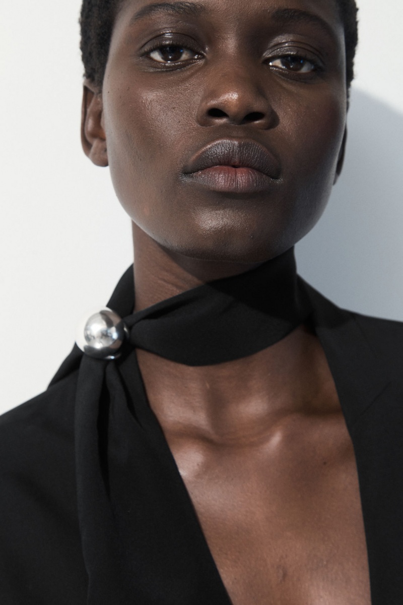 Dámské Prsteny COS The Sphere Scarf Stříbrné | FWXU-38421
