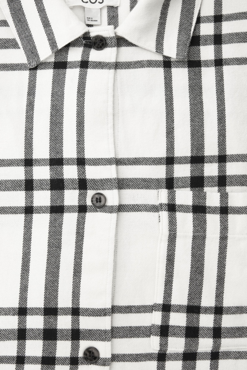 Dámské Pyžama COS Checked Flannel Pajama Set Bílé Černé | VARN-25746