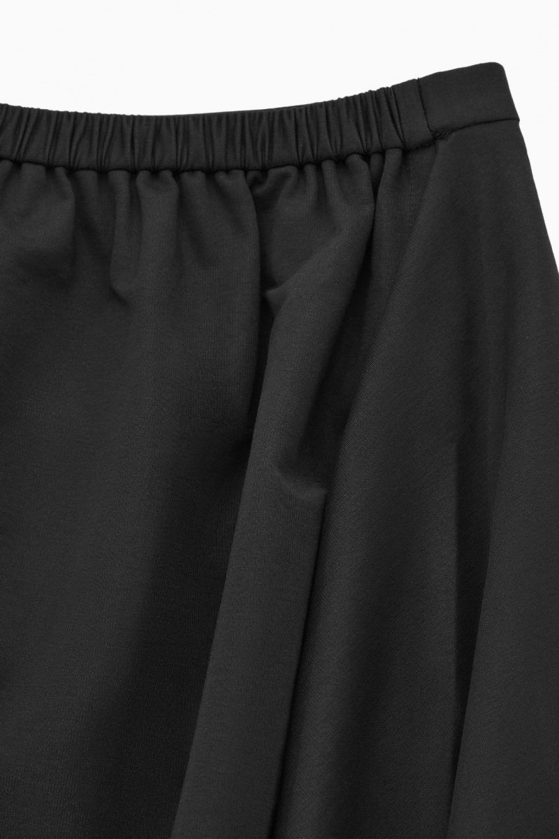 Dámské Sukně COS Asymmetric Midi Wrap Černé | QBLH-93205