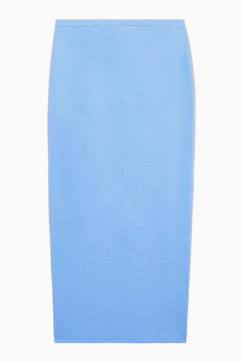 Dámské Sukně COS Column Maxi Světle Blankyt | YEQH-07241