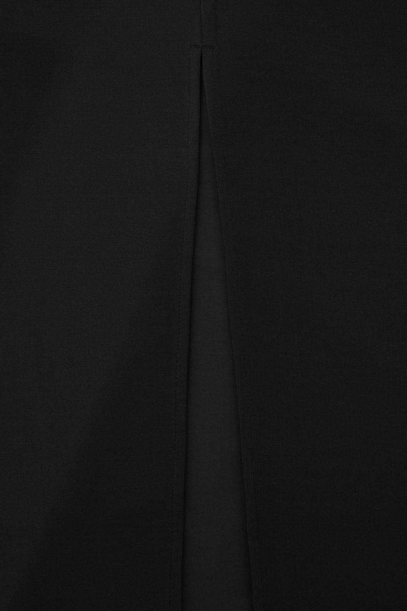 Dámské Sukně COS Column Maxi Černé | QZAD-36748