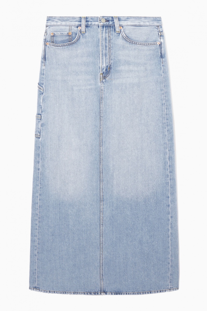 Dámské Sukně COS Denim Maxi Světle Blankyt | MNYF-20693