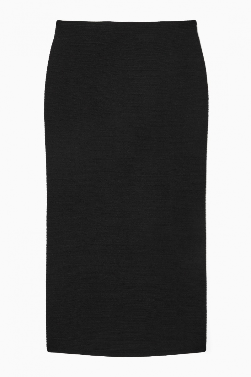Dámské Sukně COS Textured Pencil Černé | KNVA-46513