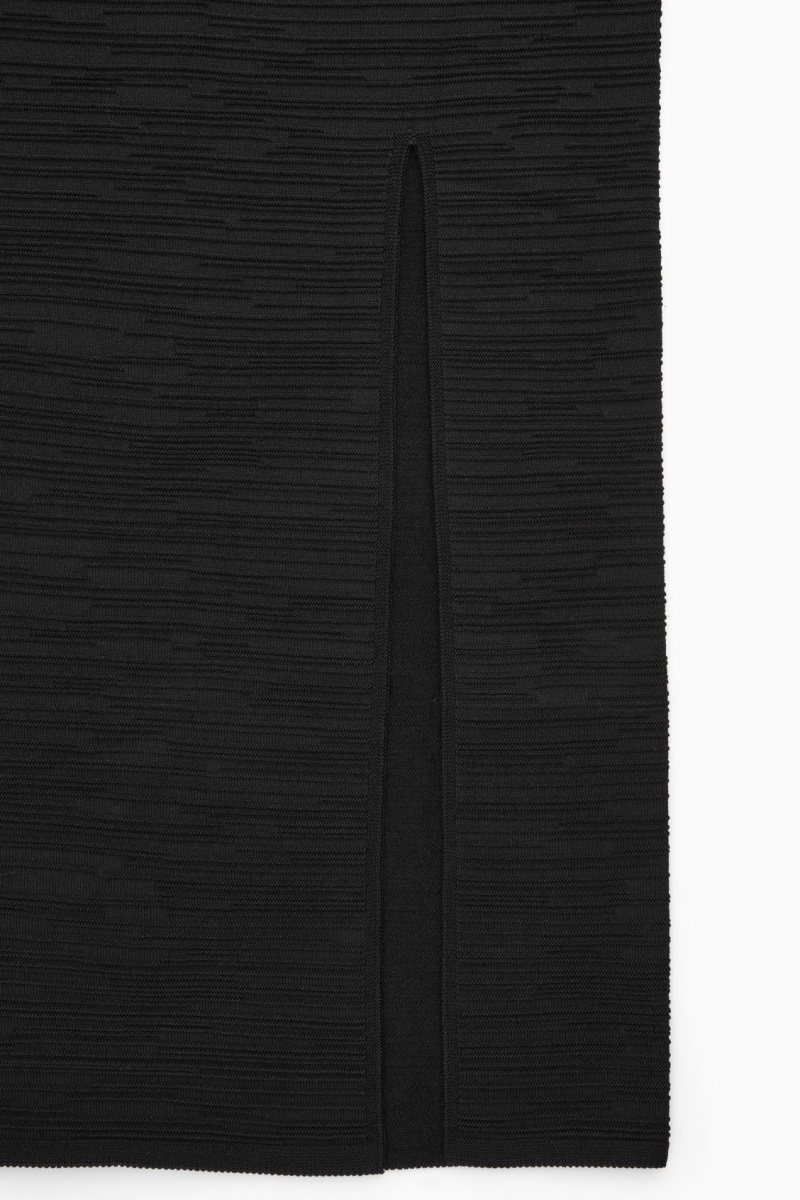 Dámské Sukně COS Textured Pencil Černé | KNVA-46513