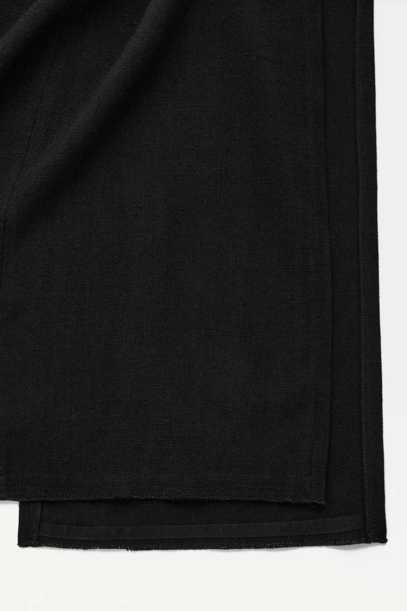 Dámské Sukně COS The High-Slit Maxi Pencil Černé | IPRX-59162