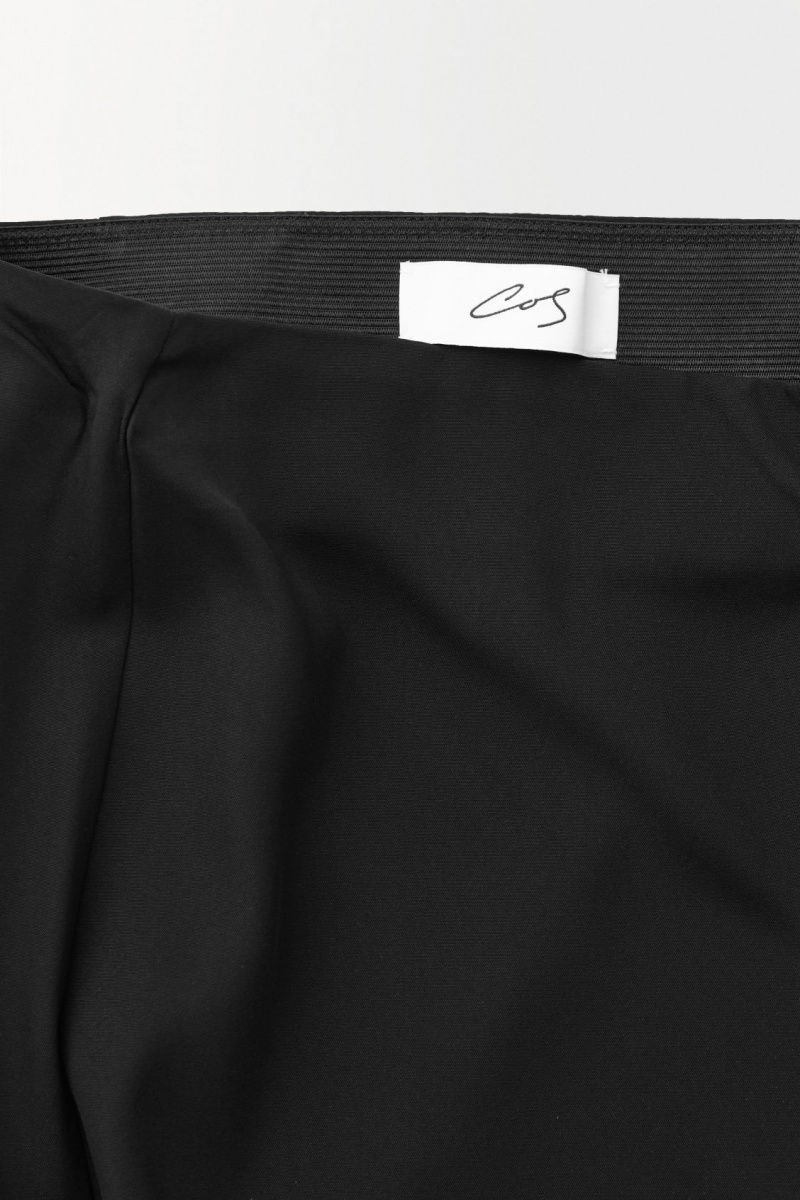 Dámské Sukně COS The Tailored Silk-Blend Midi Černé | PMQZ-80469