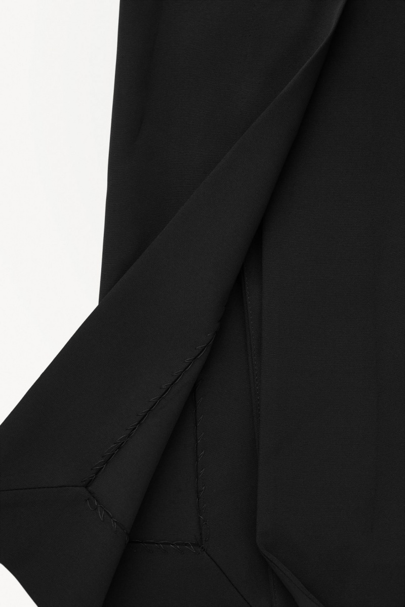 Dámské Sukně COS The Tailored Silk-Blend Midi Černé | PMQZ-80469