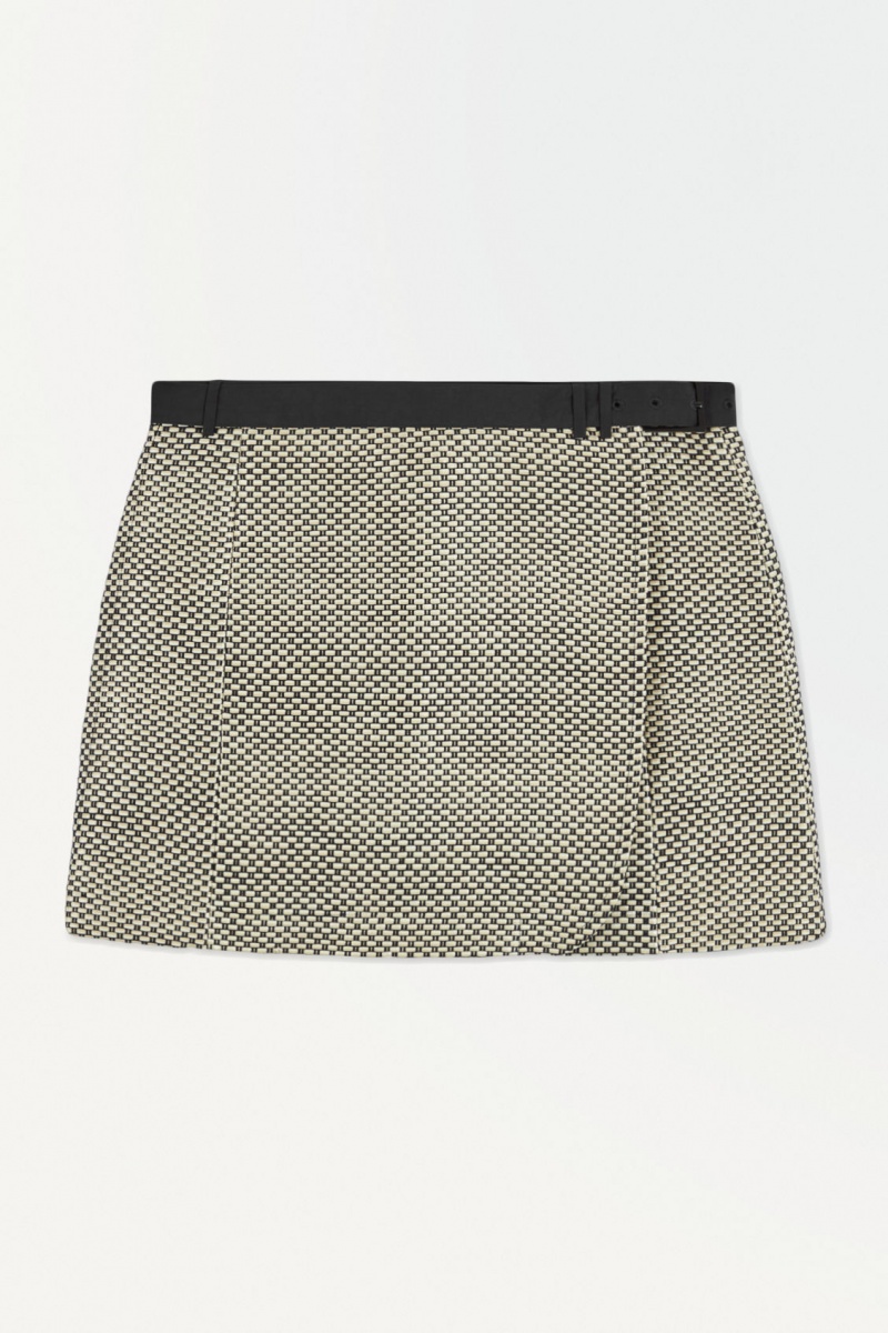 Dámské Sukně COS Theed Raffia Mini Béžový Černé | LNTB-56078