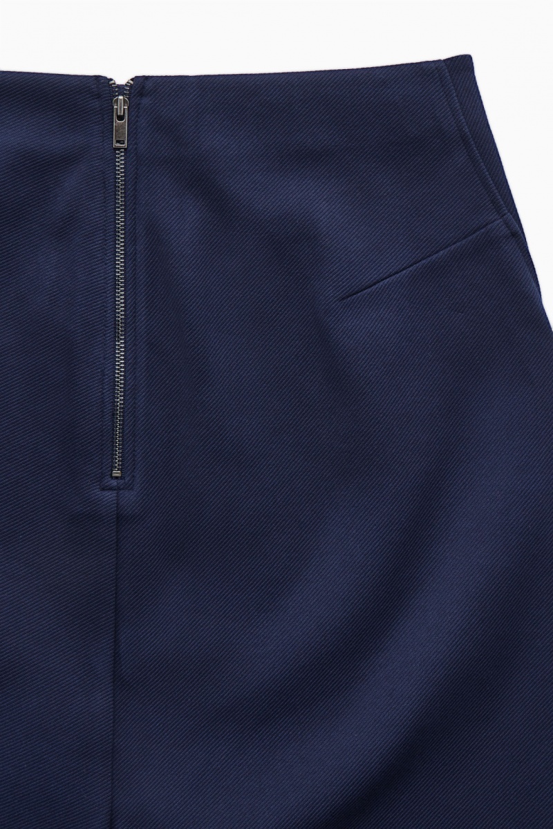 Dámské Sukně COS Twill Mini Tmavě Blankyt | ZJVM-62734