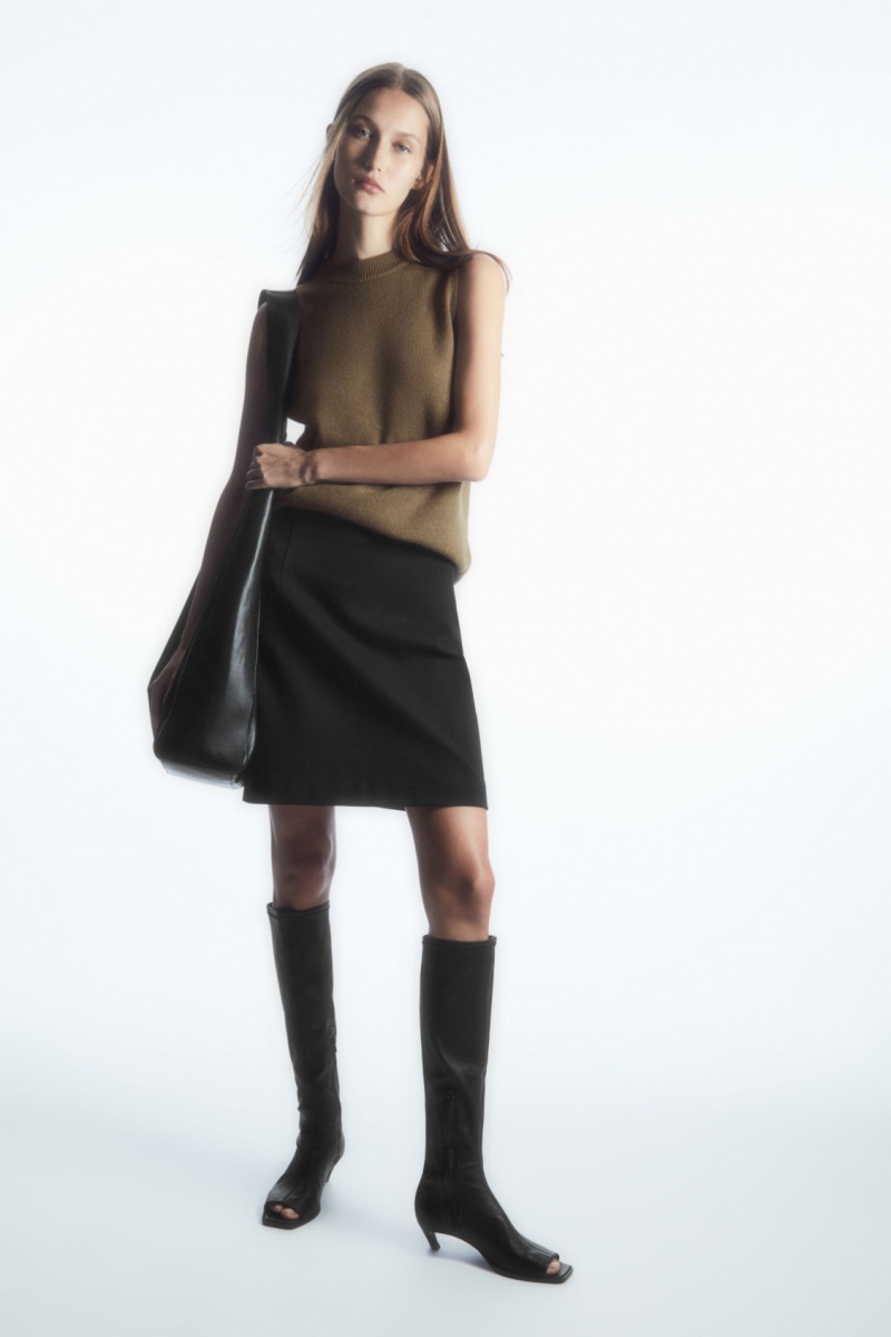 Dámské Sukně COS Twill Mini Černé | UDGP-92063