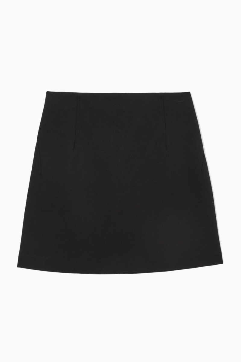 Dámské Sukně COS Twill Mini Černé | UDGP-92063
