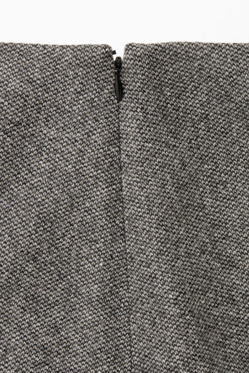 Dámské Sukně COS Vlna-Jacquard Mini Černé Bílé | ZKJO-90172