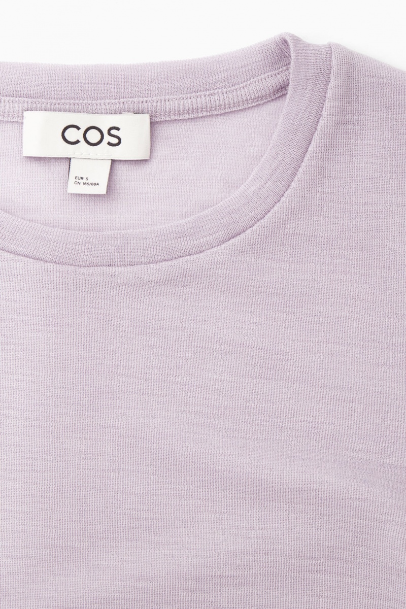 Dámské Svetry COS Crew-Neck Merino Vlna Top Fialové | FHSY-71269