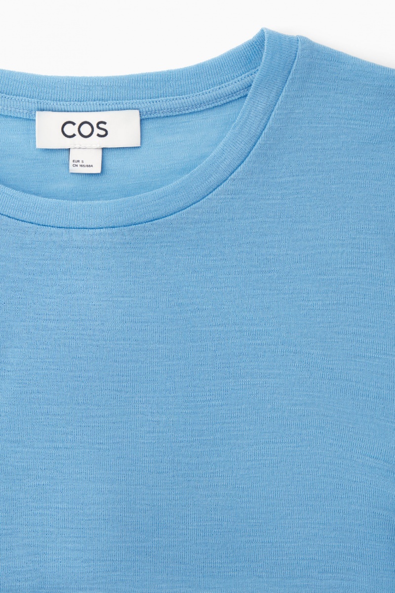 Dámské Svetry COS Crew-Neck Merino Vlna Top Světle Blankyt | GUER-85964