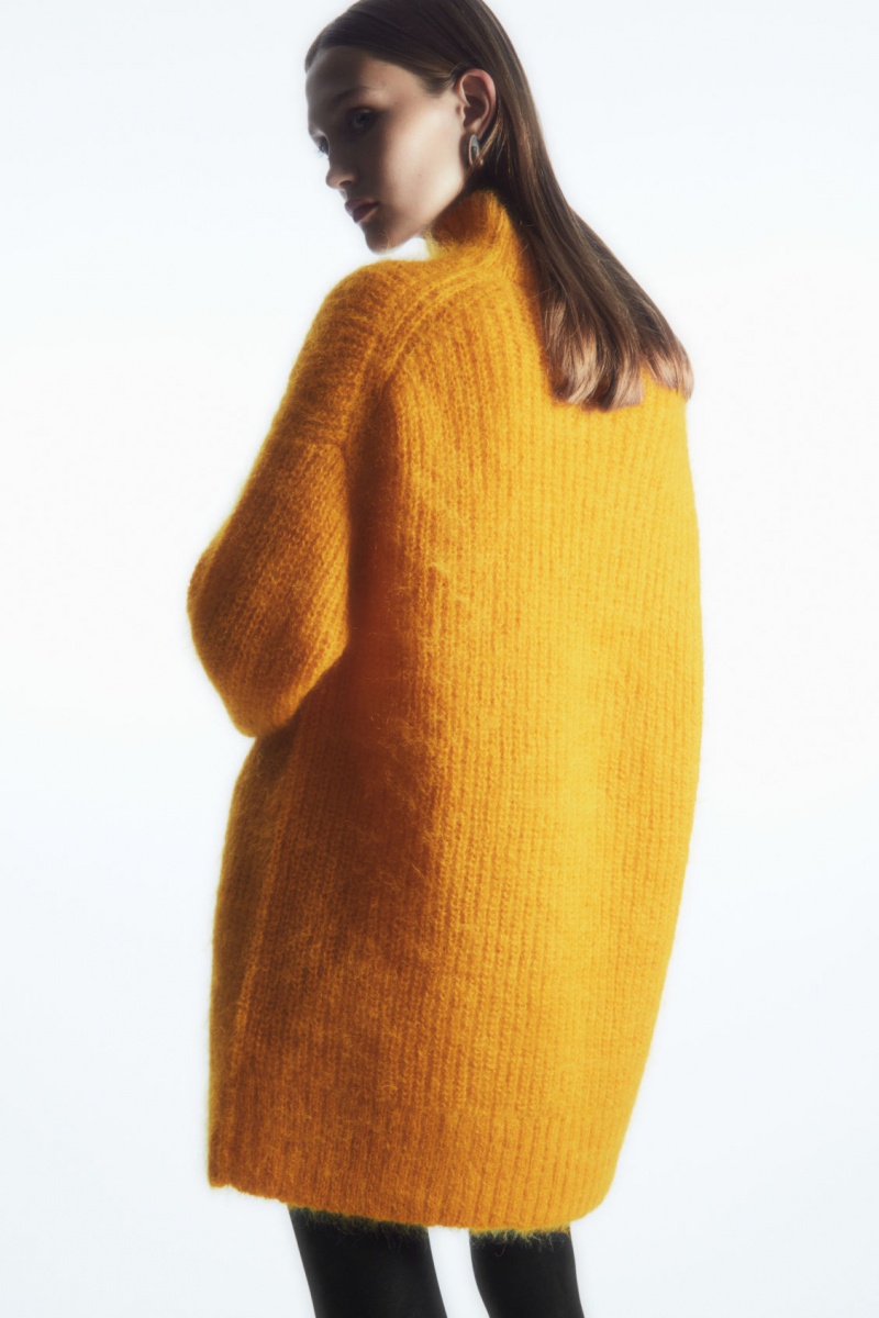 Dámské Svetry COS Funnel-Neck Mohair Tunic Žluté | GPUQ-83459