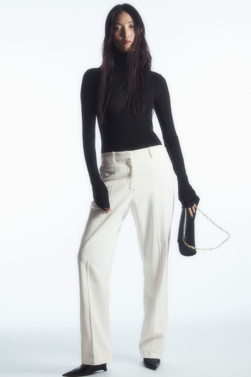 Dámské Svetry COS Merino Vlna Turtleneck Top Černé | TOPV-04372