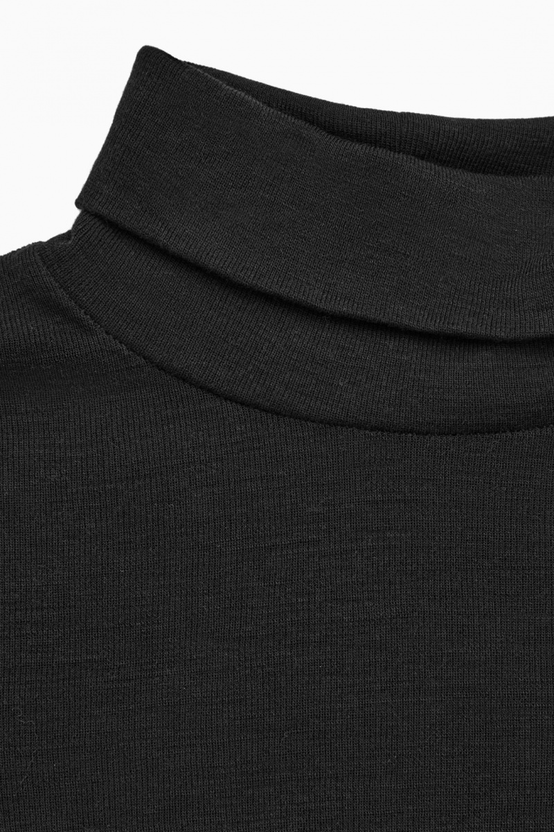 Dámské Svetry COS Merino Vlna Turtleneck Top Černé | TOPV-04372