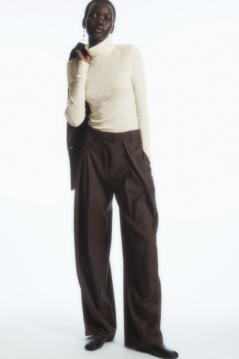 Dámské Svetry COS Merino Vlna Turtleneck Top Bílé | AKNT-78901