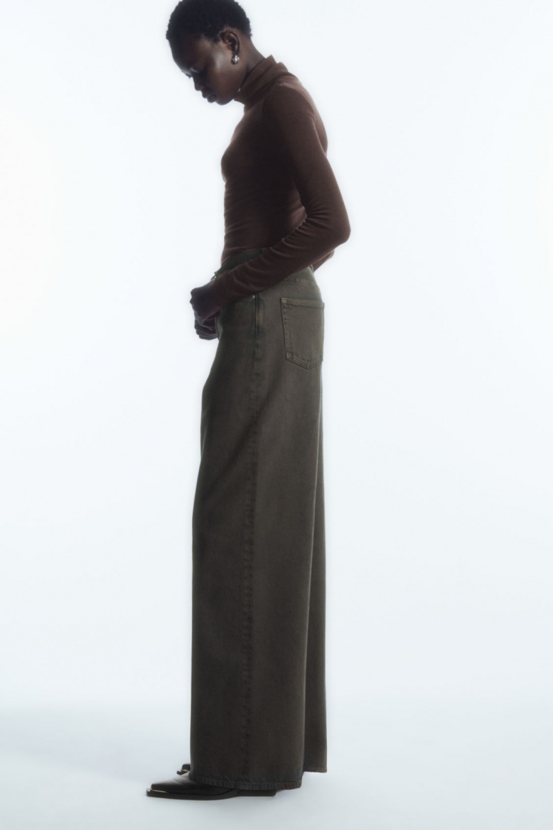 Dámské Svetry COS Merino Vlna Turtleneck Top Tmavě Hnědé | RFNH-63087