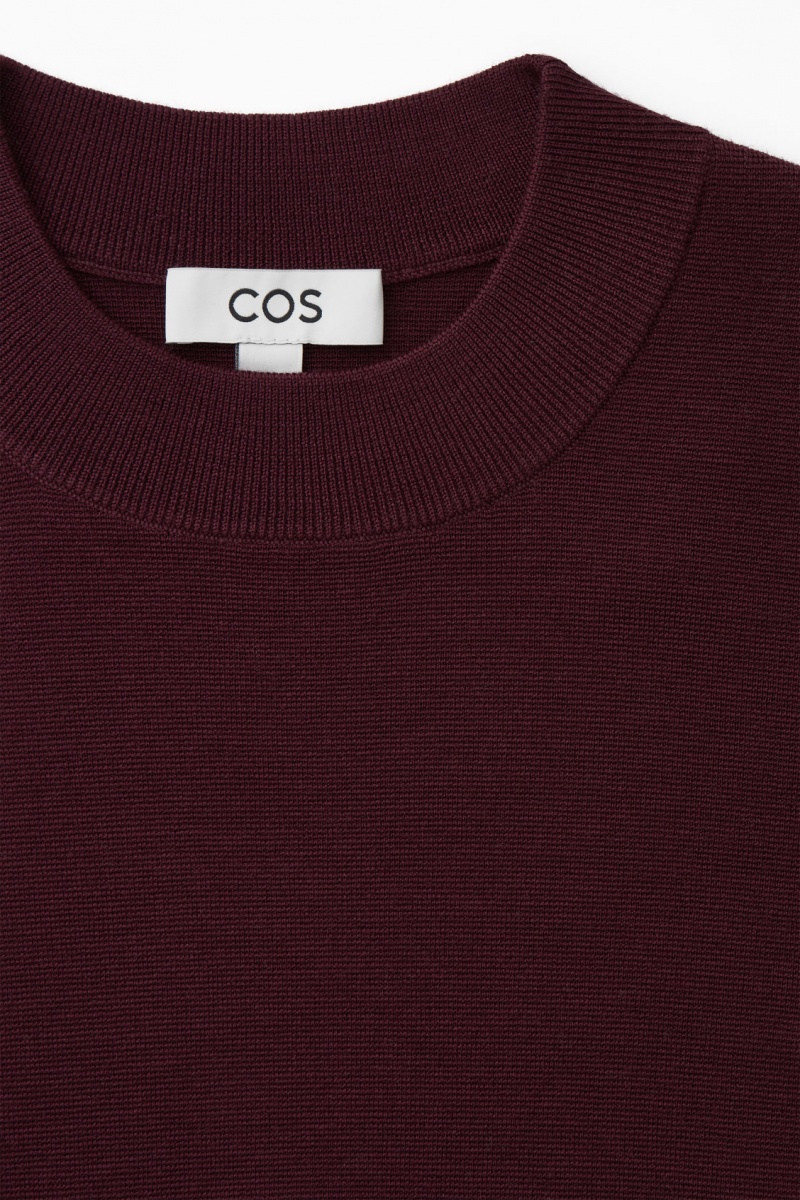 Dámské Svetry COS Milano-Knit Vínové | SDUF-06527