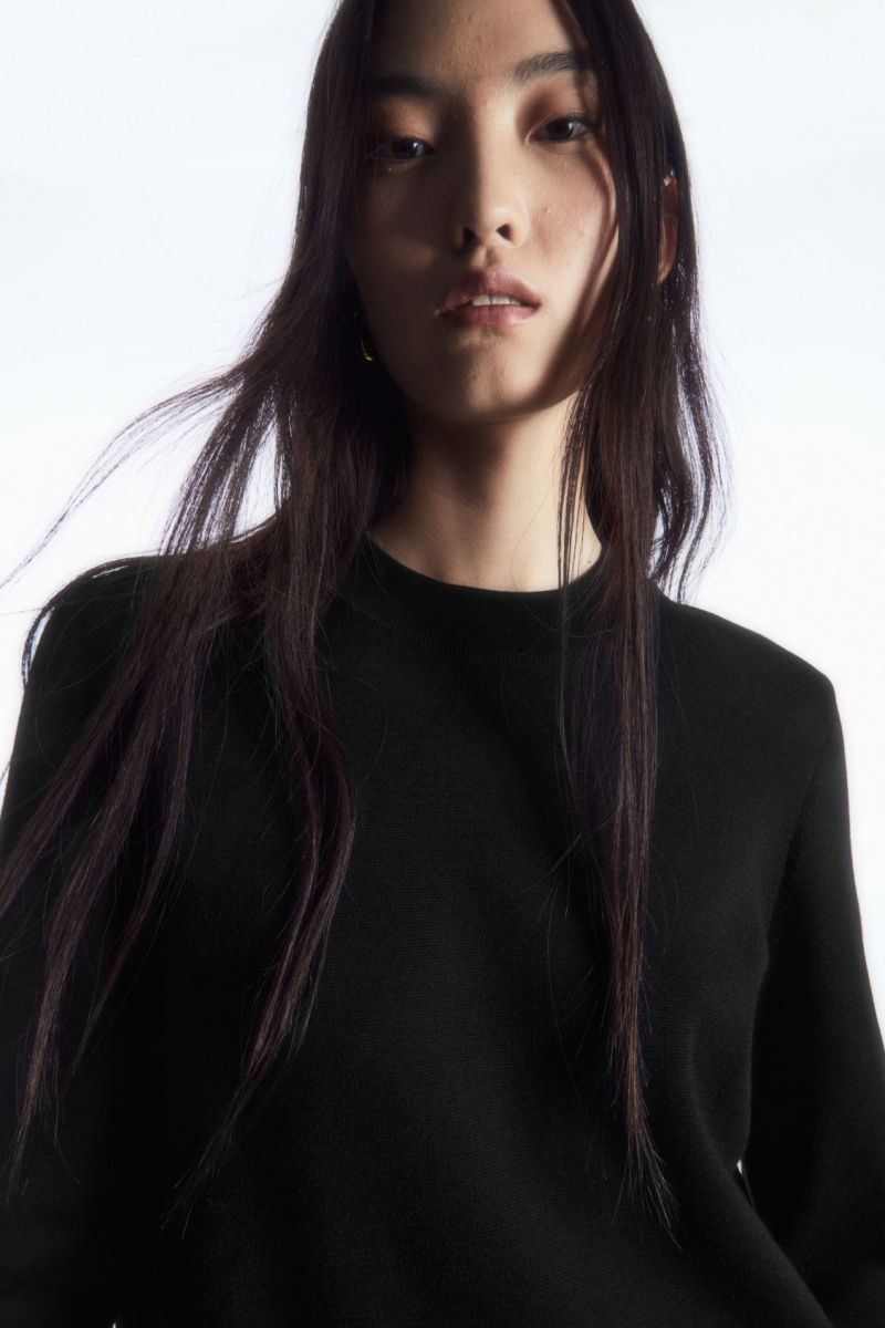 Dámské Svetry COS Milano-Knit Černé | TGMD-40192