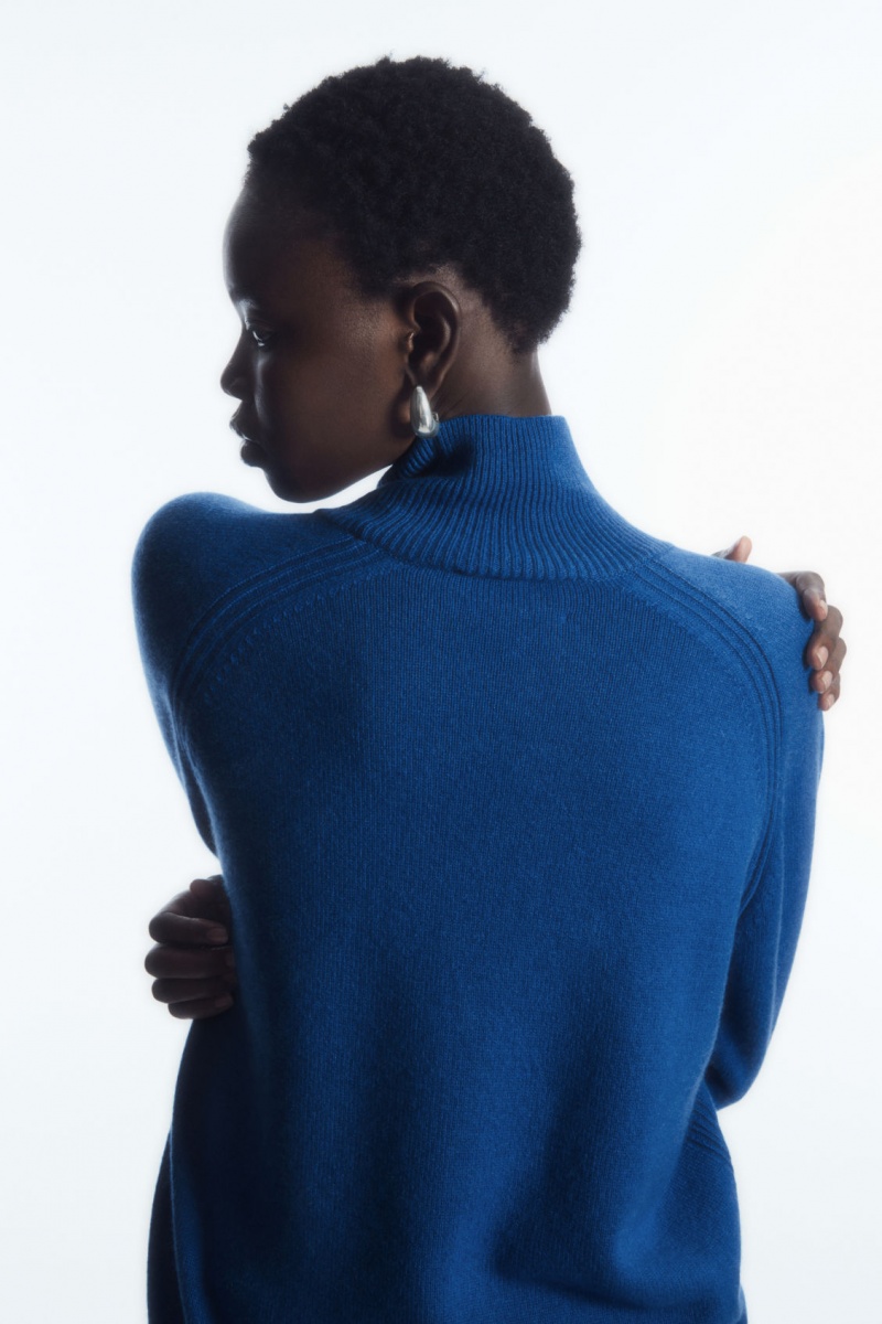Dámské Svetry COS Pure Cashmere Turtleneck Blankyt | NMAD-83761