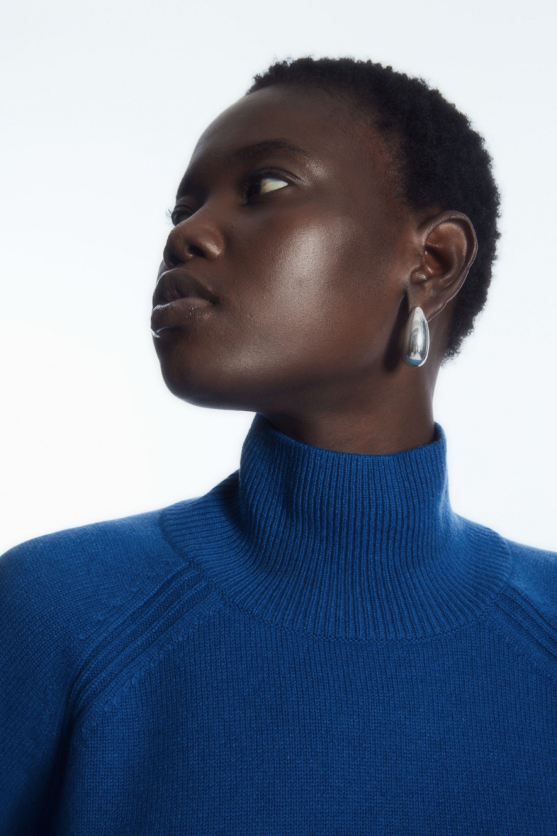 Dámské Svetry COS Pure Cashmere Turtleneck Blankyt | NMAD-83761