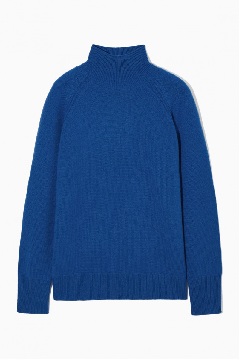 Dámské Svetry COS Pure Cashmere Turtleneck Blankyt | NMAD-83761